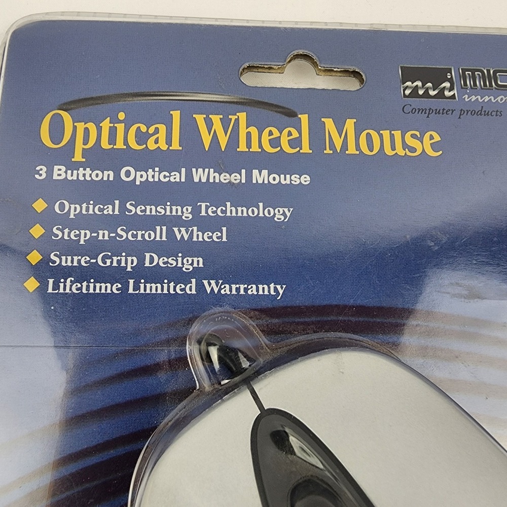 Micro Innovations 3 Button Optical Scroll Mouse Model PD425P PS2 Compatible 2004 - Picture 2 of 4